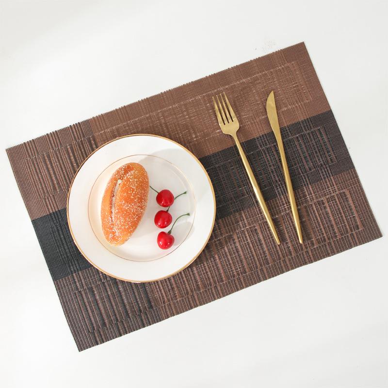 Placemat Heat Insulation Mat European Western Food Mat Anti-scalding and Waterproof Dining Table Mat Japanese PVC Coaster Bowl Mat Plate Mat