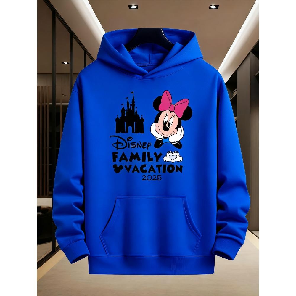 Семейные наряды Disney для родителей и детей Микки Маус и Минни для мальчиков девочек мужчин женщин пар осень и зима разноцветные худи