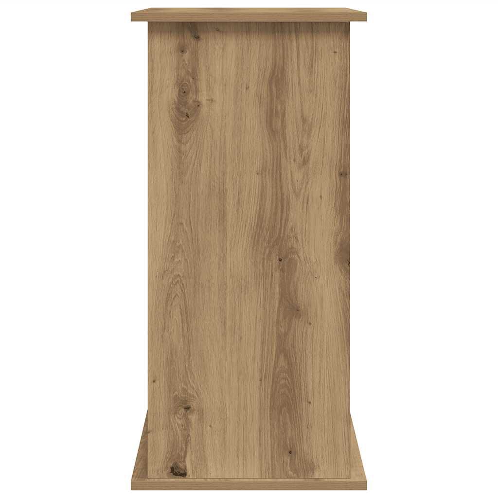 vidaXL Aquarium Stand Handcrafted Oak 81x36x73 cm Engineered Wood