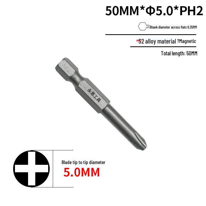 Закаленная сталь S2 Магнитное сверло-бита Phillips 1/4" для дрели