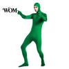 Lightweight Performance Jumpsuit Full Body Zentai Suit for Men Women, Open Face Halloween Cosplay Stretchy Outfit Bodysuit, Adults Spandex Unitard