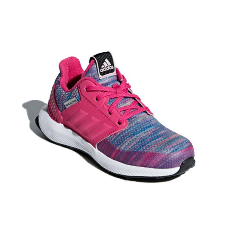 adidas Rapida Run BTW K Низкие детские кроссовки для бега Розовый Синий Детские AH2603