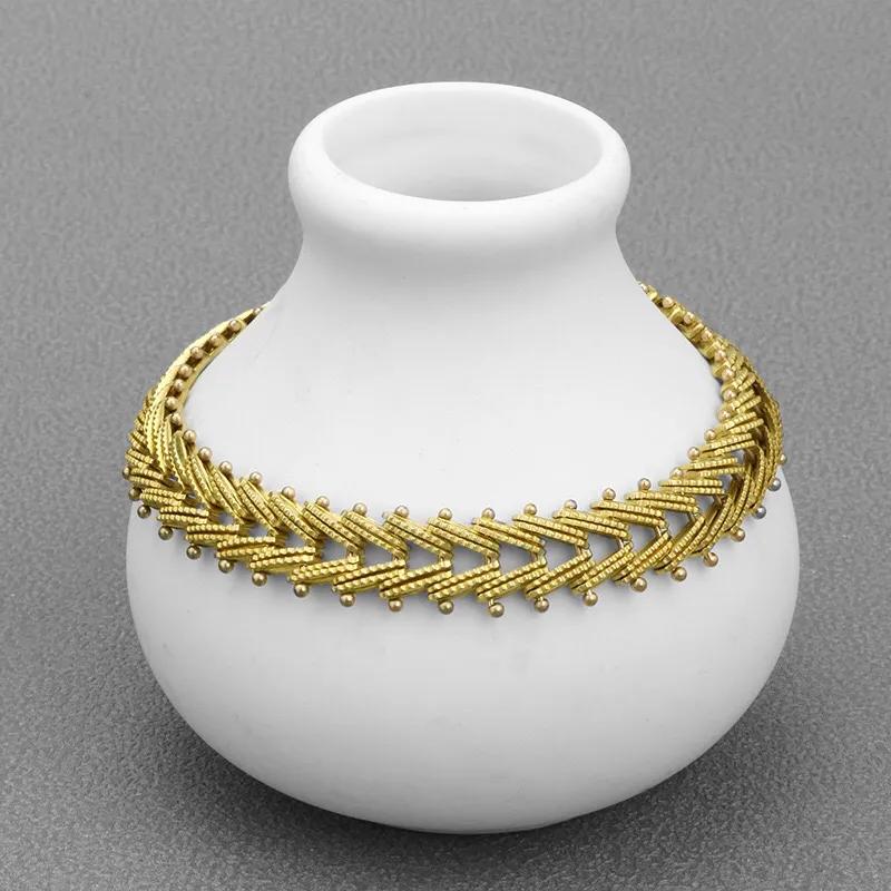 Парный желтый браслет с костью рыбы Хип-хоп Панк Доминирующий браслет-украшение из кости змеи