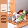 Wutuo Double-Layer Kitchen Countertop Storage Rack
