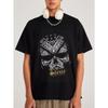 Black T Shirt Men Skull Bandana Print Silence Is Also A Choice Graphic Tee Streetwear Casual Fashion Top For Daily Wear And Urban Style