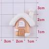 Kawaii Style Autumn Squirrel Mushroom House Mappe Leaf Theme Resin Cabochons Artificial Souvenir