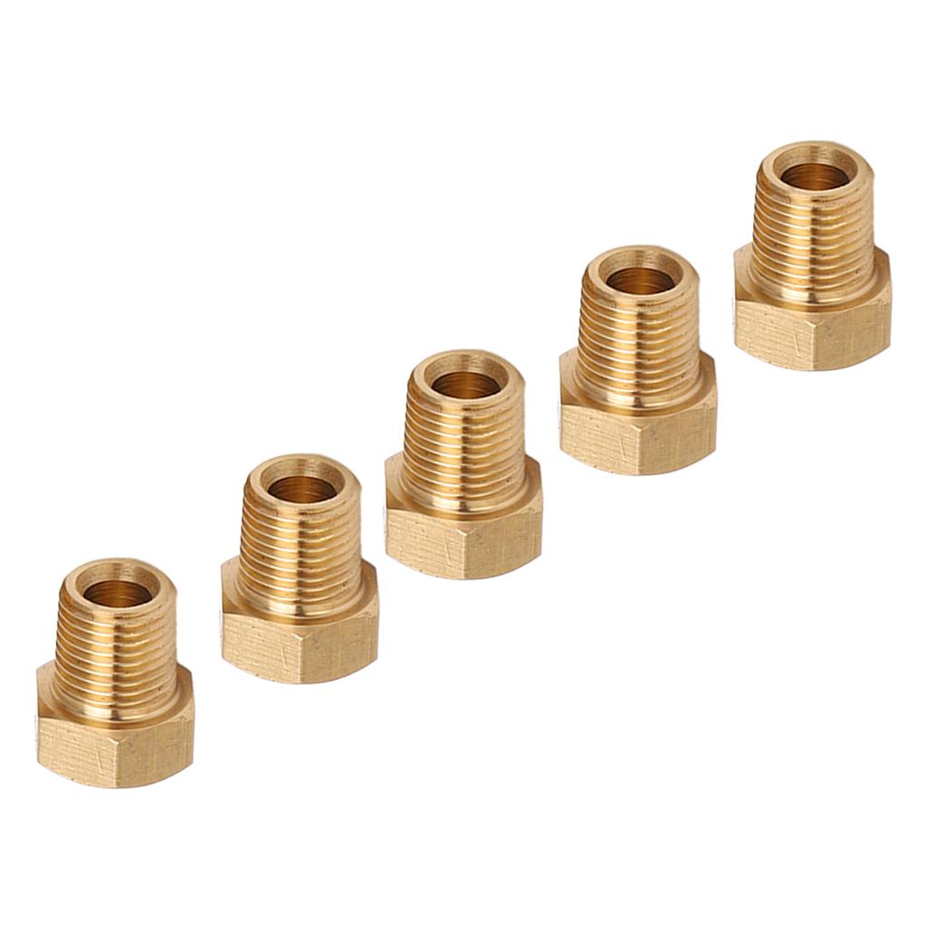 5 шт. Латунная заглушка с шестигранной головкой 1/8 NPT наружная резьба Антикоррозийный Универсальный фитинг для автомобиля