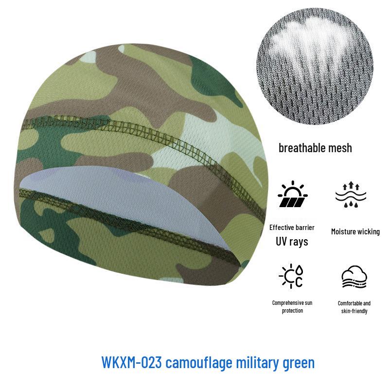 Летняя сетчатая защита от солнца Велосипедная шапочка-череп - Дышащая Высокоэластичная Спортивная подкладка из ледяного шелка