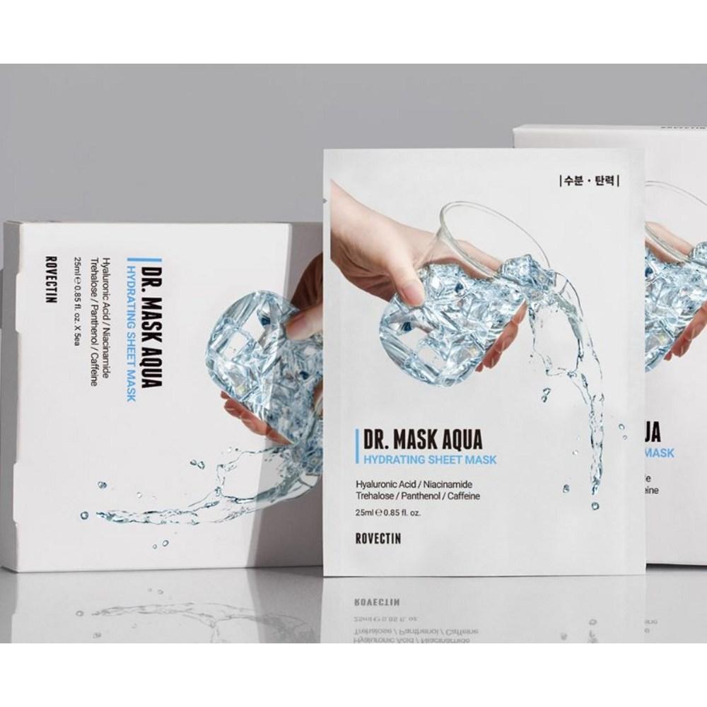 Rovectin Aqua Moisture Mask Pack, 1 pack, 10 pieces