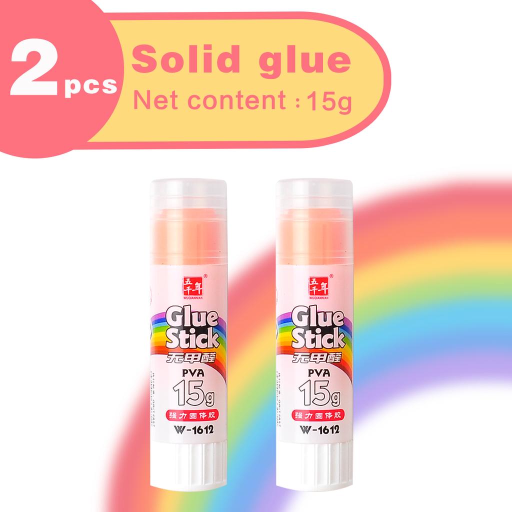 Wqn-2/5pcs Multi-color Solid Adhesive 15g Strong Solid Quick-drying Methanol-free Diy Art Tools And School Office Supplies