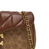 Coach Tabby 26 Magnetic Closure Leather Shoulder Crossbody Bag Medium Women bags Brown CY815-B4N4