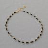 French Retro Black Spinel Beaded Choker Necklace
