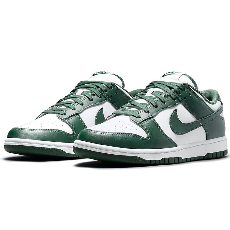 Nike Кроссовки унисекс Dunk Low Michigan State Green White Team-Green DD1391-101