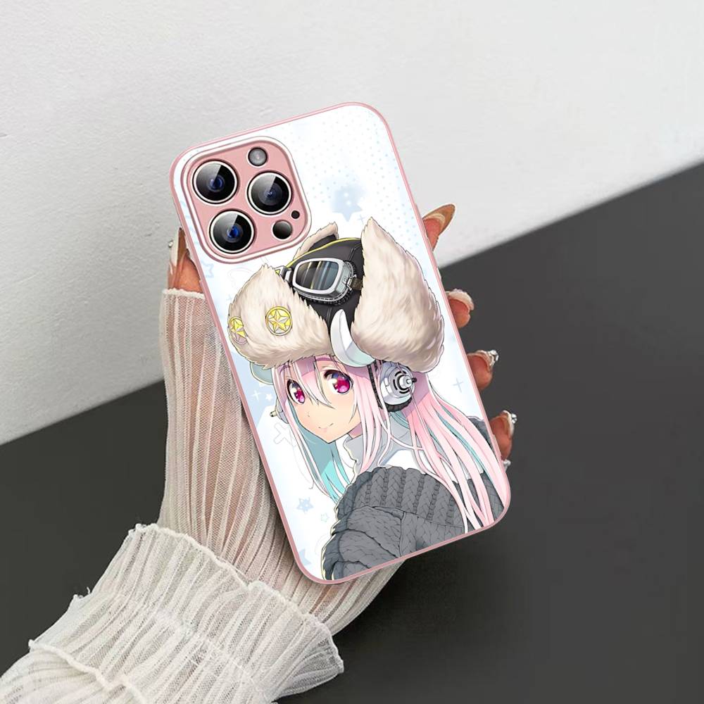 Классическая виртуальная певица Super S-Sonico Для IPhone 14 13 12 Mini 11 Pro XS Max X XR 14 Plus Защитное стекло