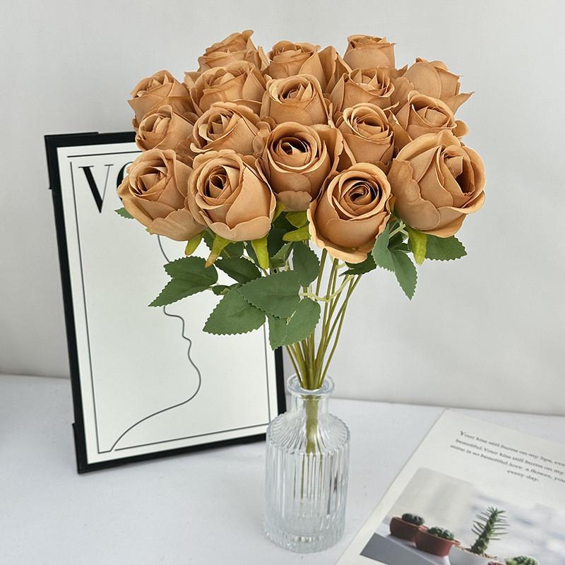 Цветок Роза Элегантный С Шелковистой Текстурой Для Свадебной Фотографии Декор Дом