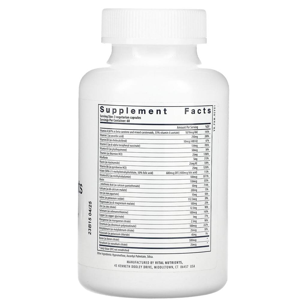 Vital Nutrients Комплексные питательные вещества для беременных женщин, 180 вегетарианских капсул