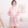 Oil Resistant Waterproof Apron Lightweight Kitchen Long-Sleeved Smock  Daily Cleaning,