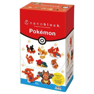 Kawada Nano Block Mini Nano Pocket Monster Fire Type NBMC_11S 1BOX = 6 штук, всего 6 типов