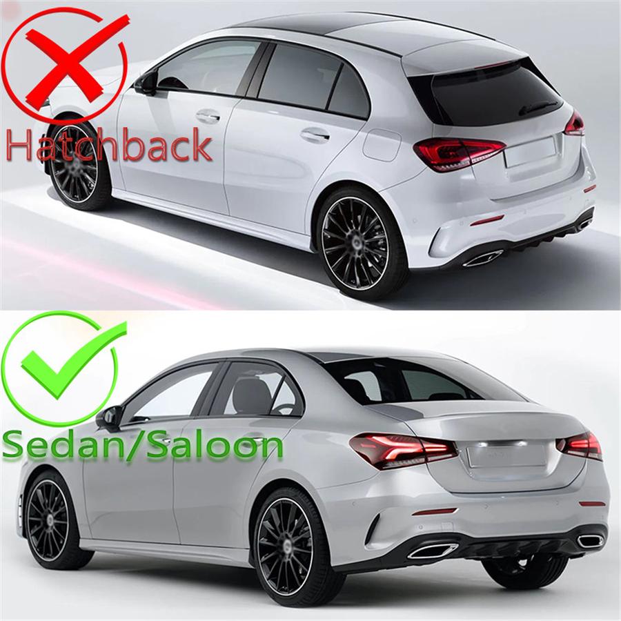 Rear Bumper Trim Lip Splitter For Mercedes A Class W177 A180 A200 A220 2019-2022
