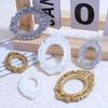 Creative Retro Oval Photo Frame Resin Accessories for DIY Crafts and Headdress 