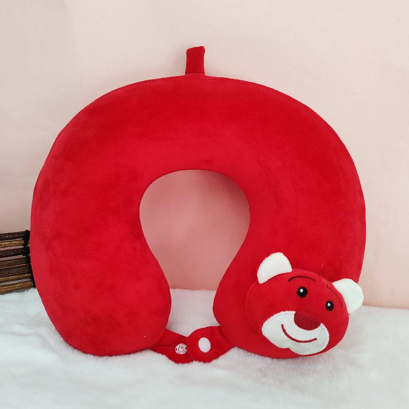 Stitch Cartoon U Neck Pillow Memory Foam Travel Cushion For Office Napping