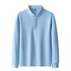Men's Long Sleeve Polo Shirts Button Casual Work Pullover Shirts Moisture Wicking Lightweight Golf Shirts Regular-Fit Collared Tee Shirt for Men