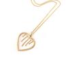 Altesse [L0355] - Gold Plated 'Love' Necklace
