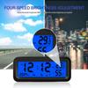 Solar Car Clocks Automotive Electronic Led Digital Clock Thermometer Hygrometer Display Time with Luminous Car Accessories
