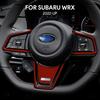 For Subaru WRX/ WRX STI   2024 2025 Car Steering Wheel Center Black Red Interior Auto Accessories Top Suede Trim Sticker