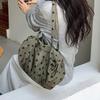 Fashionable Dot Bag Wear Resistant Shoulder Purse Roomy Organizer for Commuting Travel Shopping Essential  Green