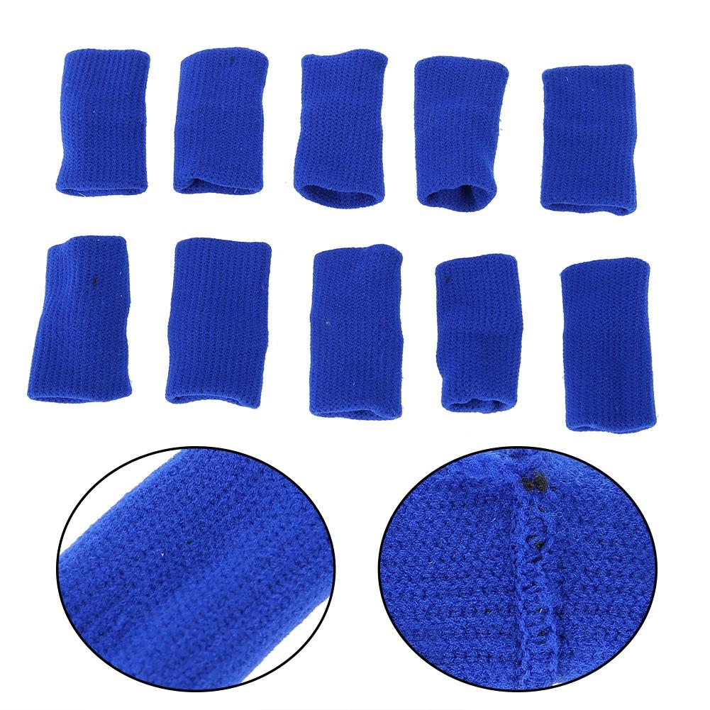 10 шт. эластичные бинты для поддержки пальцев, спортивные бинты для защиты пальцев при артрите (синий)