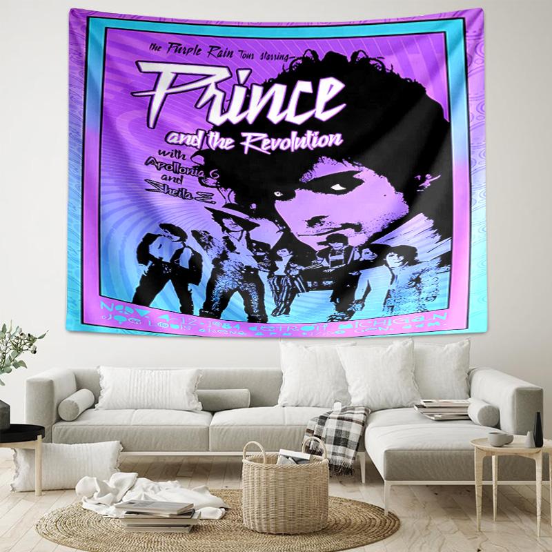1pc Purple Rain3 Tapestry, Living Room, Bedroom, Office, Party Decor, Ideal Festive Gift