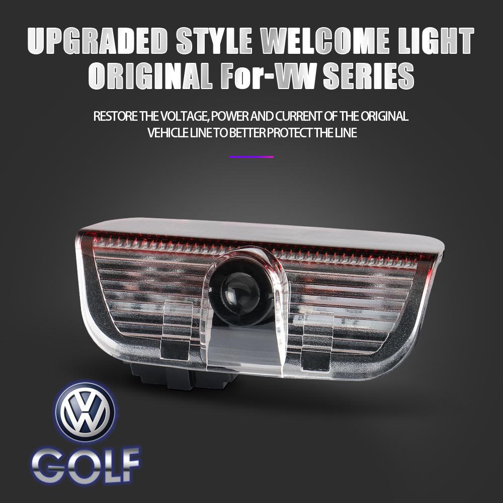 2pcs Car Door HD Welcome Light Laser Projector For Volkswagen VW Jetta Lavida Bora polo passat b6 b8 mk6 golf R Rline accessorie yzk045