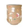 Wahodo Vacuum-Sealed Yunomi Cup, 300ml, with a Maneki-neko (Lucky Cat) Design, Vacuum Insulated, Keeps Drinks Hot or Cold, Perfect for Office Use,