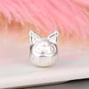 S999 Стерлинговое Серебро Sanrio Kuromi DIY Шнурок с Бусинами Аксессуары для Ног