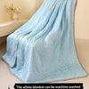 Новое летнее одеяло из прохладного шелка, Летнее прохладное одеяло, Одеяло для кондиционера, Однотонное, Простой японский стиль