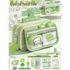 2026 Four-Leaf Clover Cat 13-Layer Large-Capacity Pencil Case: High-Value Stationery Set for Girls
