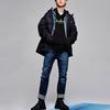 Толстовка с капюшоном Levis Letter Print Мужская толстовка черная 38797-0014