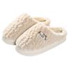 Mao Mao Cotton Slippers Women's Winter New Home Indoor Plush Warm Thick Bottom Couple Hair Slippers Men's Autumn and Winter