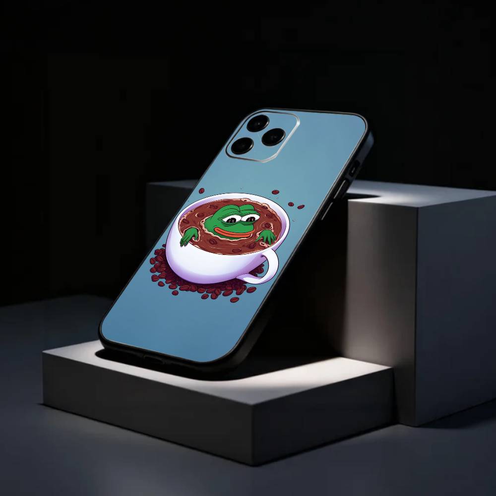 P-Pepe the Frog Phone Case Silicone Soft For IPhone 17 16 15 14 13 12 11 X XR Plus Pro Max Plus