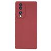 For Honor 70 5G Candy Color Fiber Lining Rubberized TPU Case Anti-drop Phone Cover