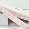 5 Yards/Roll Christmas Ribbon Wedding Headwear Materials Bouquets Embroidered Heart Ribbon Festive Decorations 16mm