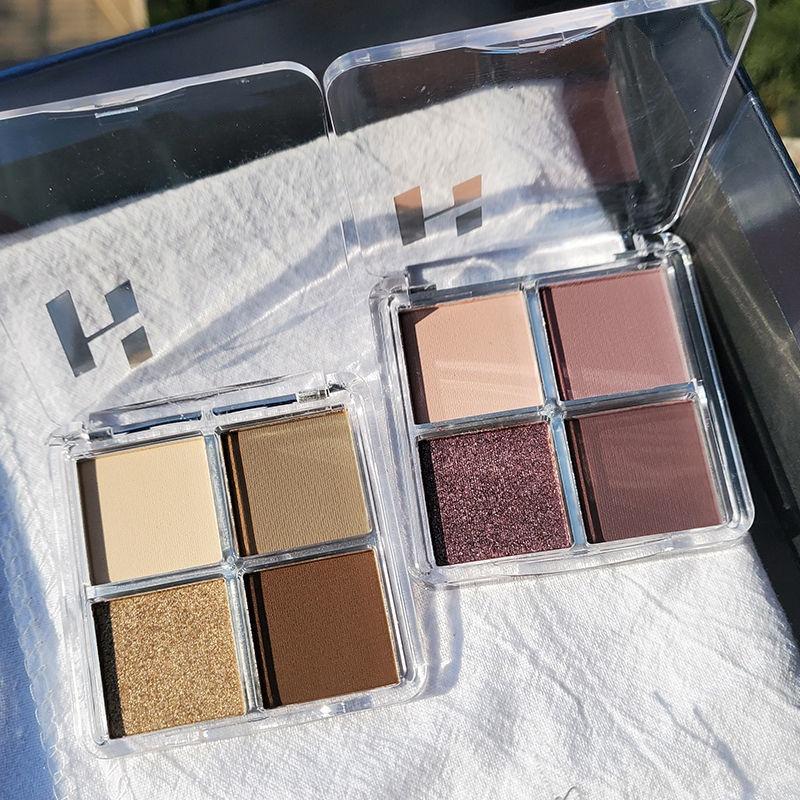Four-color Eyeshadow Tray Earth Matte Pearl Glitter Non-remover Lasting Waterproof Highlight Brightening All-in-one Contouring Tray Student Makeup