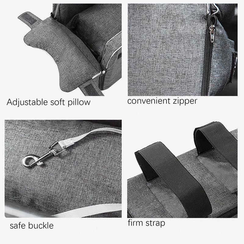 Центральная консоль собачьего автомобильного сиденья для защиты собак, переносное сиденье-бустер с подлокотником, нескользящее сиденье для защиты собак с охлаждающим ковриком для