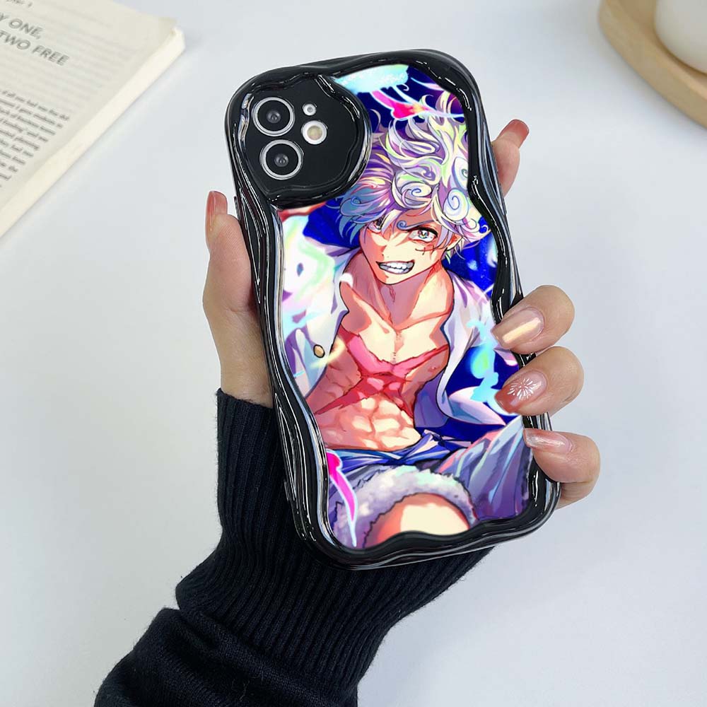 Чехлы для телефонов iPhone 11, 12, 13, 14, 15 Pro Max 7 Plus Infinix Hot 40 Realme C55 C35 OPPO A96 A16 A52 ONE PIECE Gear 5, эксклюзивный мягкий чехол с кремовым узором