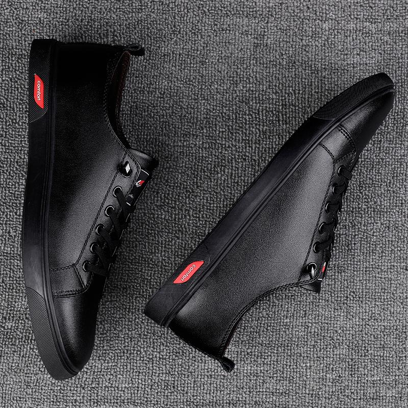 Новая весенняя повседневная обувь, мужская обувь для доски, трендовая дышащая обувь, кожаная крутая уличная обувь для молодых людей