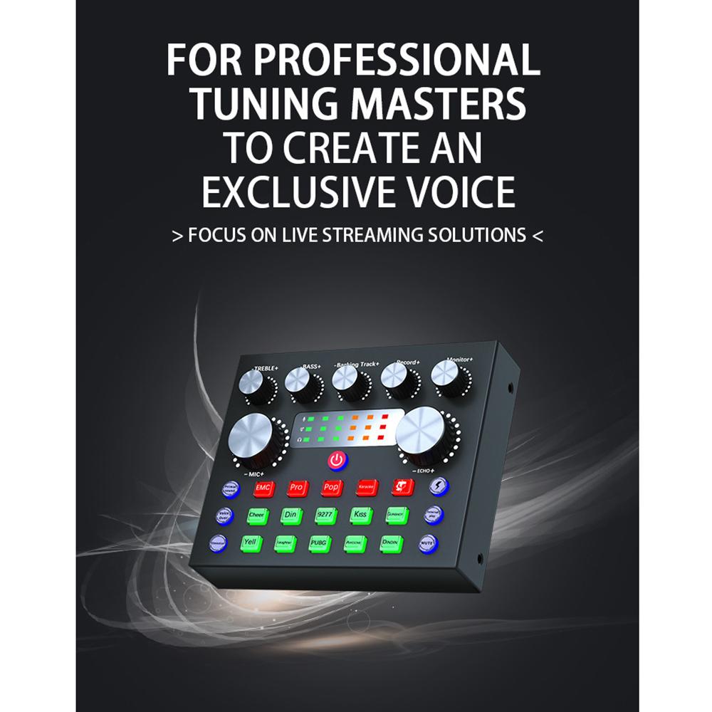Мини о Микшер с Bluetooth, Набор звуковой карты, Микшерный пульт, усилитель, Студийный