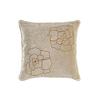 Cushion - 45 X 10 X 45 Cm - Golden - Floral - Elegant