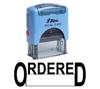 ORDERED Self Inking Rubber Stamp Custom Shiny Office Стационарный штамп