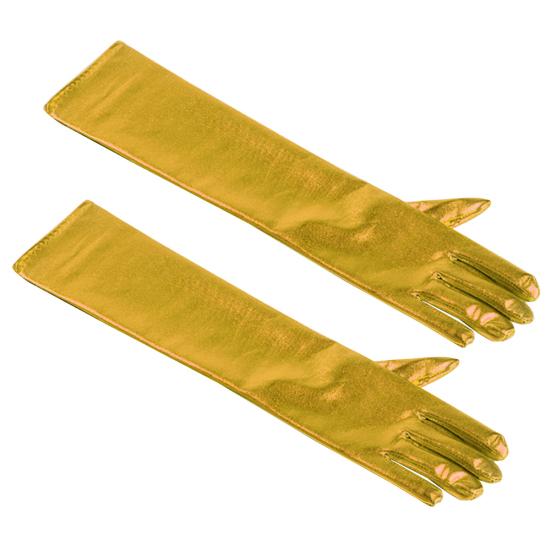 Косплей Вечеринка Сценическое Выступление Женские Длинные Перчатки из Искусственной Кожи с Блеском на Пальцы